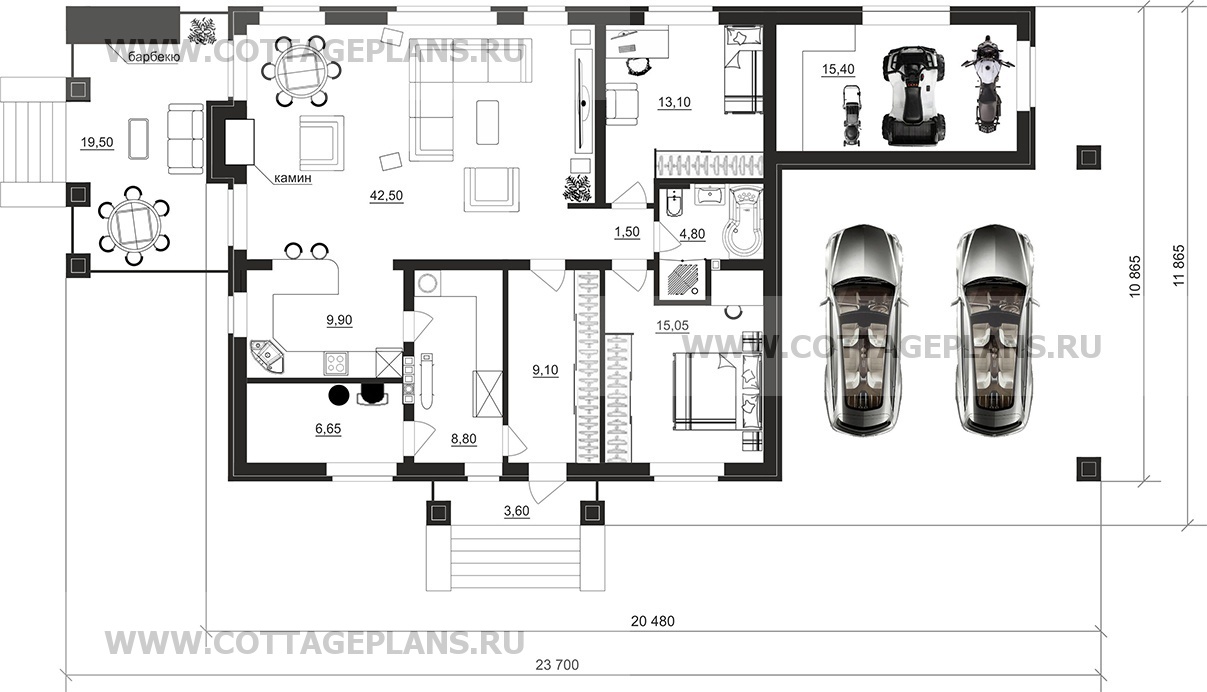 Поэтажные планы проект дома 902-07 общ. площадь 126,80 м2
