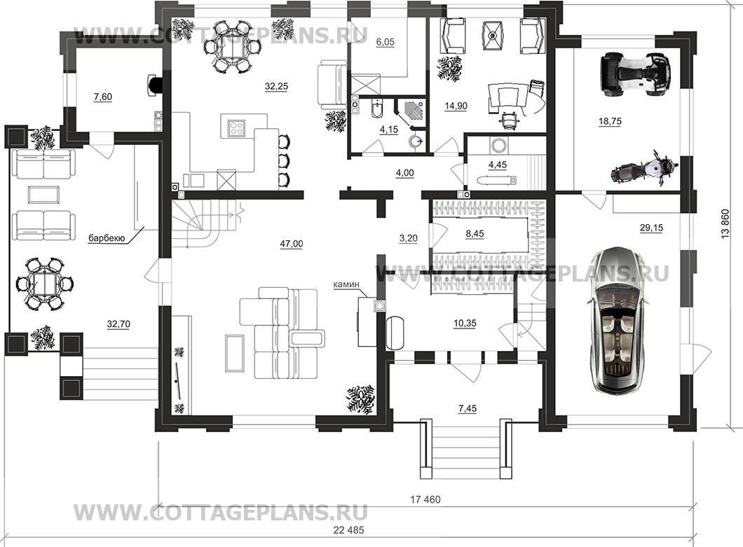 Поэтажные планы проект дома 204-40 общ. площадь 326,00 м2