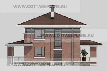 Фасады проект дома 20-71 общ. площадь 242,70 м2