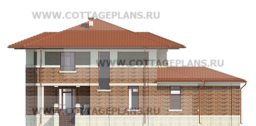 Фасады проект дома 76-08 общ. площадь 370,50 м2