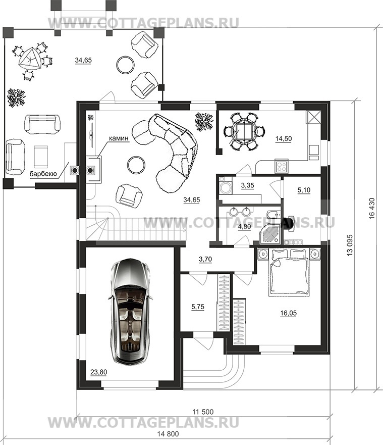 Поэтажные планы проект дома 75-21 общ. площадь 217,25 м2