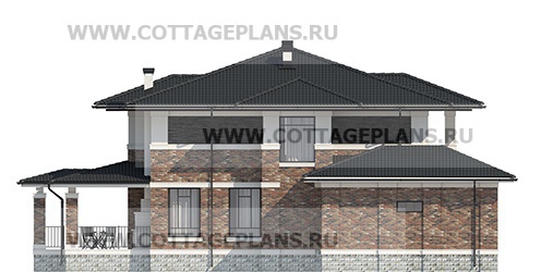 Фасады проект дома 201-92 общ. площадь 409,45 м2