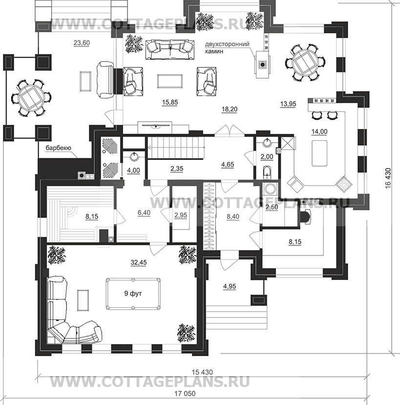 Поэтажные планы проект дома 202-01 общ. площадь 250,40 м2