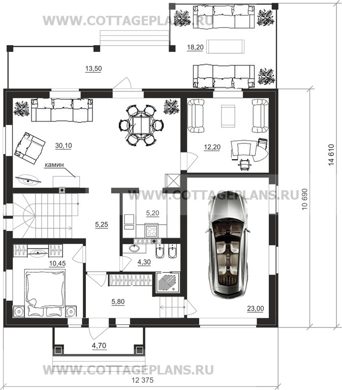 Поэтажные планы проект дома 87-98 общ. площадь 131,25 м2