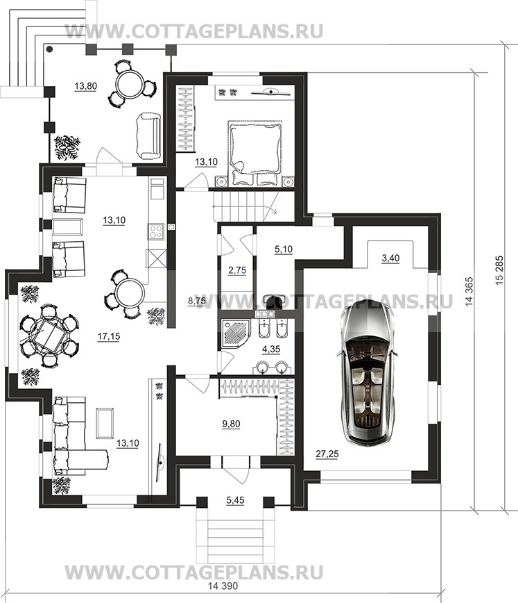 Поэтажные планы проект дома 77-61 общ. площадь 186,60 м2