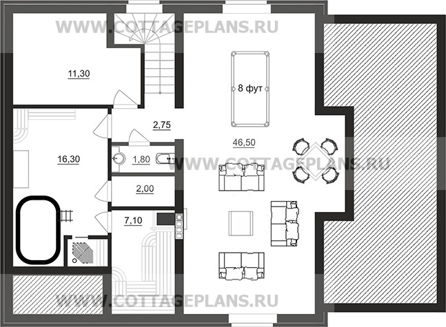 Поэтажные планы проект дома 78-16 общ. площадь 247,25 м2