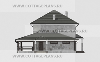 Фасады проект дома 21-36 общ. площадь 243,35 м2
