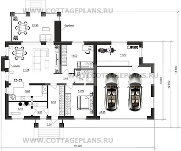 Поэтажные планы проект дома 902-24 общ. площадь 148,85м2