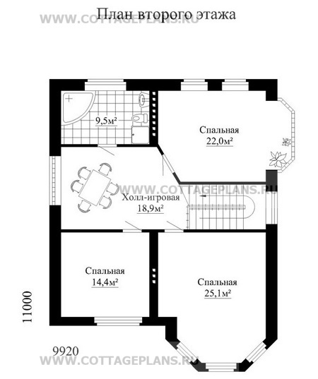 Поэтажные планы проект дома 31-83 общ. площадь 251,4м2
