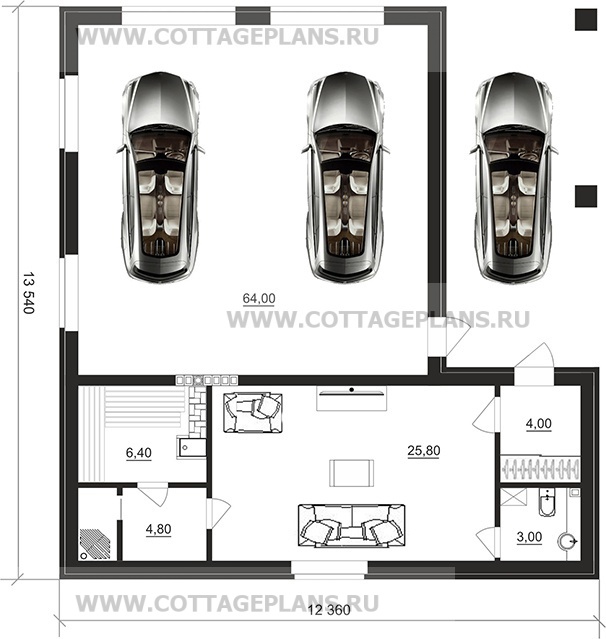 Поэтажные планы проект дома 94-67 общ. площадь 108,00 м2