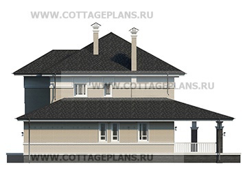 Фасады проект дома 206-91 общ. площадь 231,35 м2