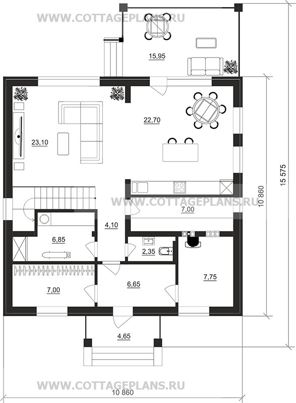 Поэтажные планы проект дома 108-17 общ. площадь 174,45 м2