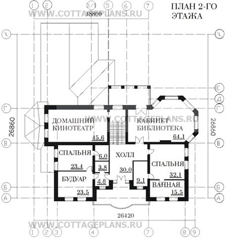 Поэтажные планы проект дома 47-79 общ. площадь 836,6 м2