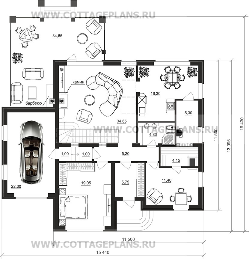 Поэтажные планы проект дома 95-76 общ. площадь 213,00 м2