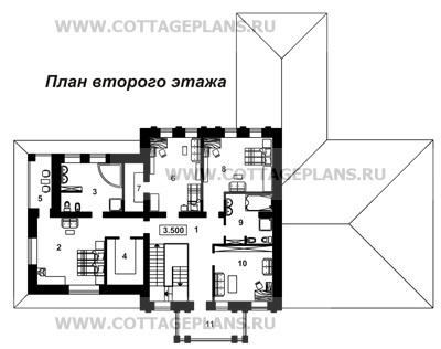 Поэтажные планы проект дома 46-61 общ. площадь 385,5м2
