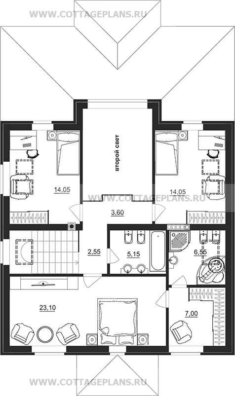 Поэтажные планы проект дома 77-98 общ. площадь 163,75 м2