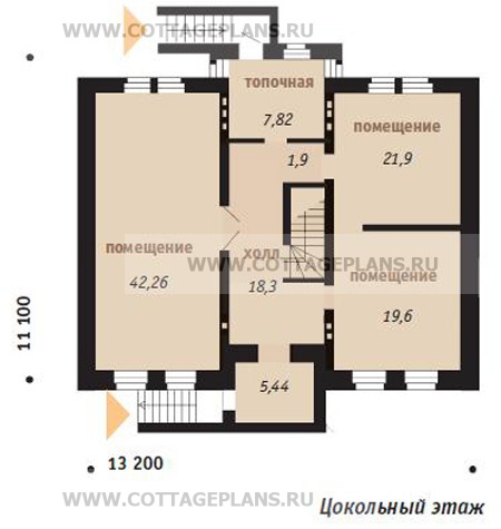 Поэтажные планы проект дома 32-36 общ. площадь 511,8 м2
