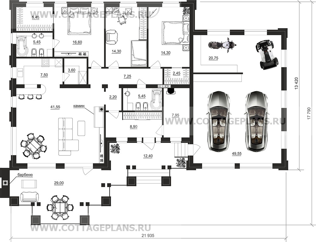 Поэтажные планы проект дома 27-84 общ. площадь 214,75 м2
