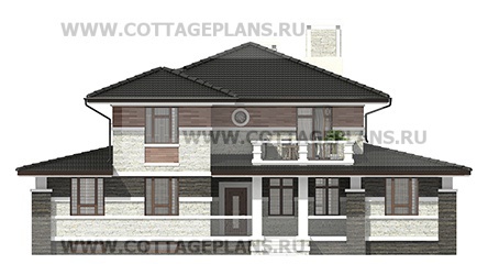 Фасады проект дома 200-59 общ. площадь 267,45 м2