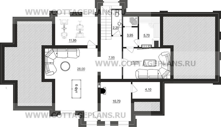 Поэтажные планы проект дома 101-87 общ. площадь 290,35 м2