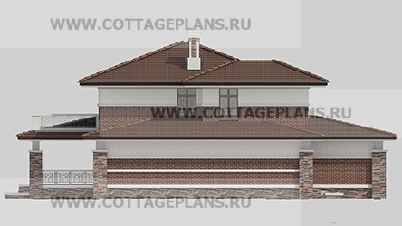 Фасады проект дома 96-09 общ. площадь 495,05 м2