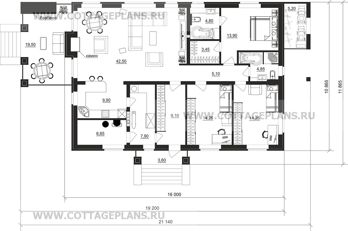 Поэтажные планы проект дома 700-70 общ. площадь 136,65 м2