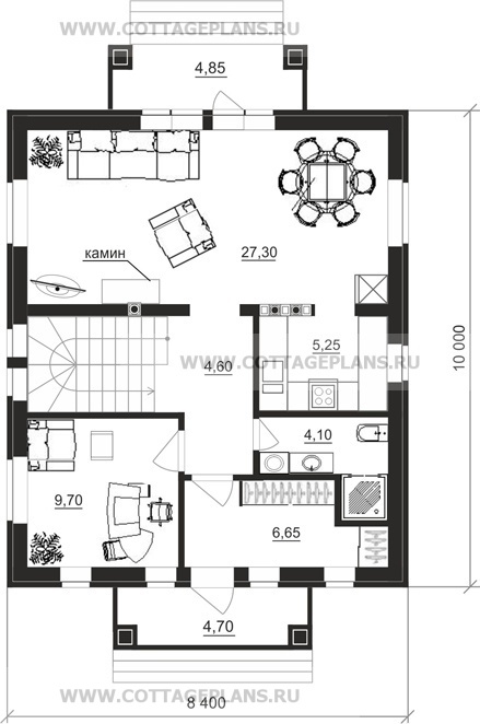 Поэтажные планы проект дома 21-93 общ. площадь 120,15 м2