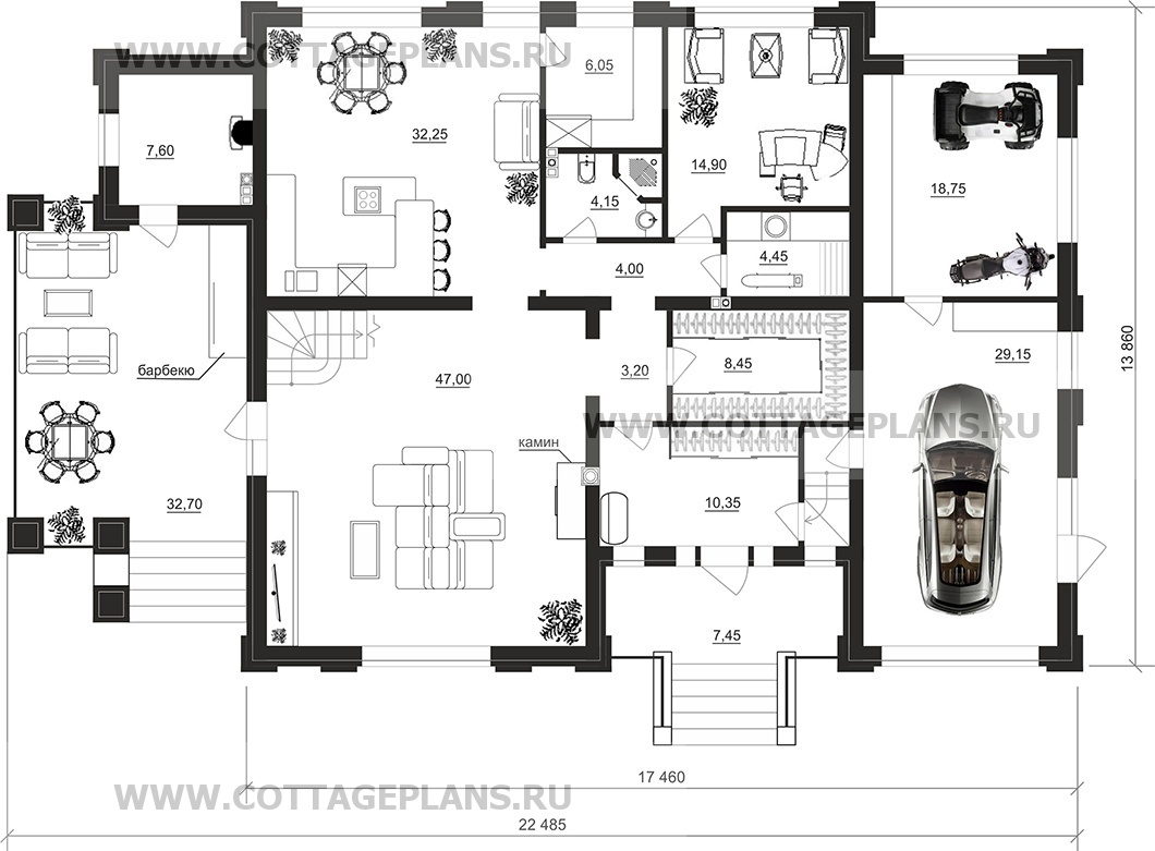 Поэтажные планы проект дома 204-13 общ. площадь 287,45 м2