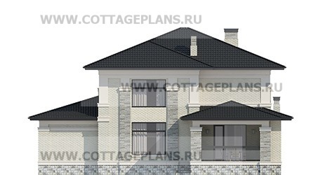 Фасады проект дома 105-26 общ. площадь 347,65 м2