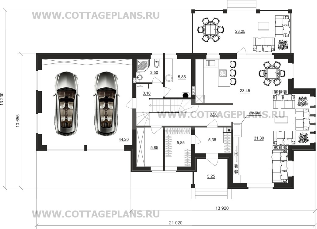 Поэтажные планы проект дома 22-30 общ. площадь 175,95 м2