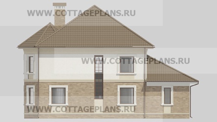 Фасады проект дома 15-03 общ. площадь 238,45 м2