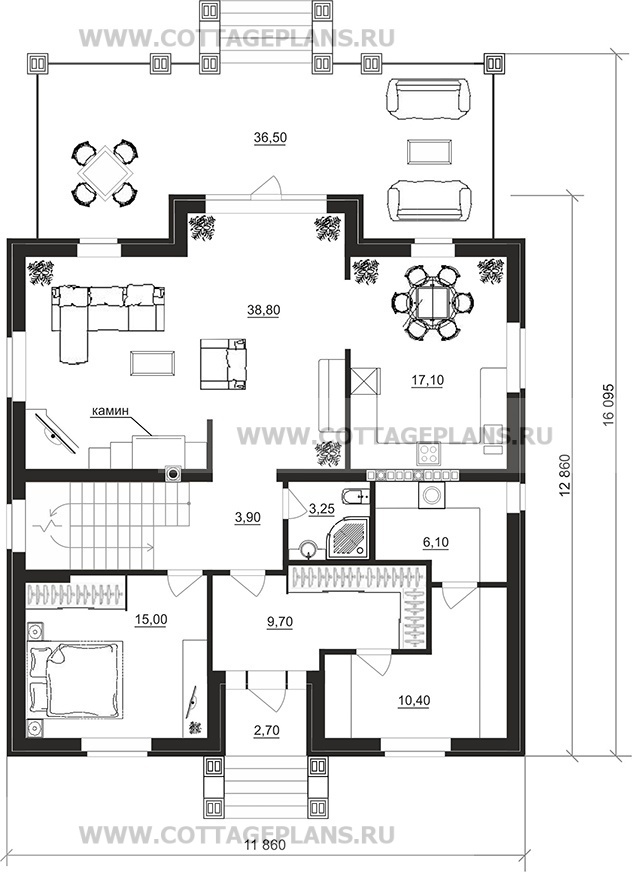Поэтажные планы проект дома 71-58 общ. площадь 321,10 м2