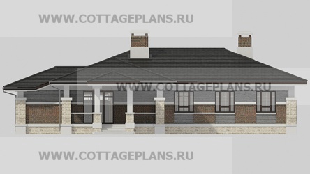 Фасады проект дома 14-59 общ. площадь 419,30 м2