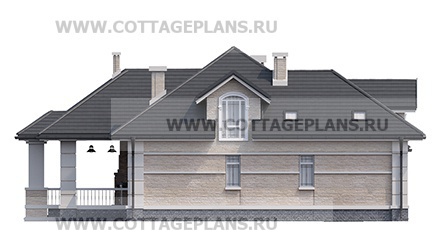 Фасады проект дома 75-62 общ. площадь 290,40 м2