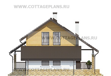 Фасады проект дома 74-09 общ. площадь 92,90 м2