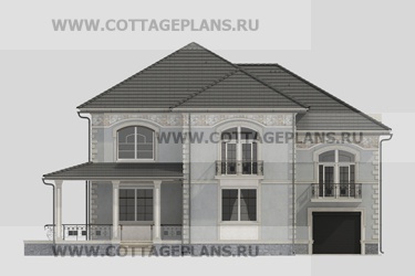 Фасады проект дома 22-80 общ. площадь 352,95 м2