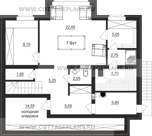 Поэтажные планы проект дома 15-84 общ. площадь 212,40 м2