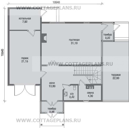 Поэтажные планы проект дома 79-28 общ. площадь 131,7 м2