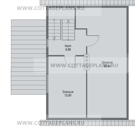 Поэтажные планы проект дома 79-23 общ. площадь 94,94 м2
