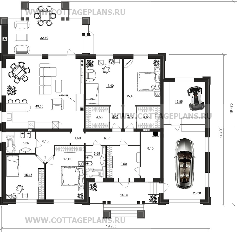 Поэтажные планы проект дома 90-73 общ. площадь 213,00 м2