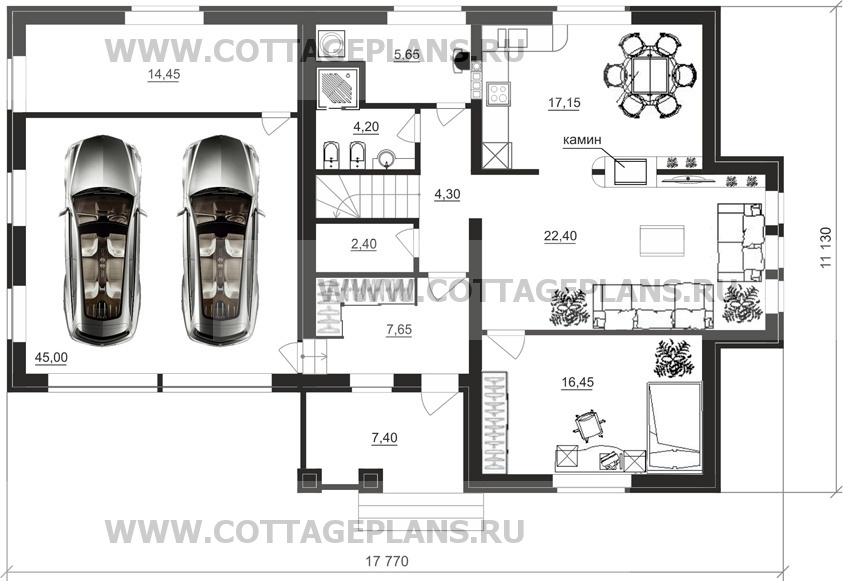 Поэтажные планы проект дома 15-38 общ. площадь 173,30 м2