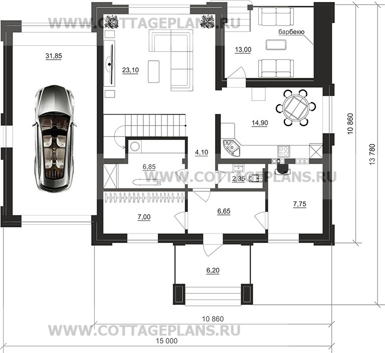 Поэтажные планы проект дома 106-39 общ. площадь 191,35 м2