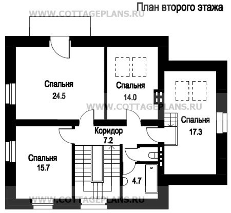 Поэтажные планы проект дома 47-13 общ. площадь 175,6 м2