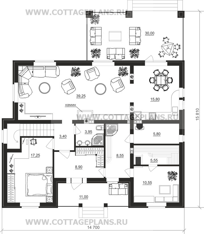 Поэтажные планы проект дома 13-08 общ. площадь 236,35 м2