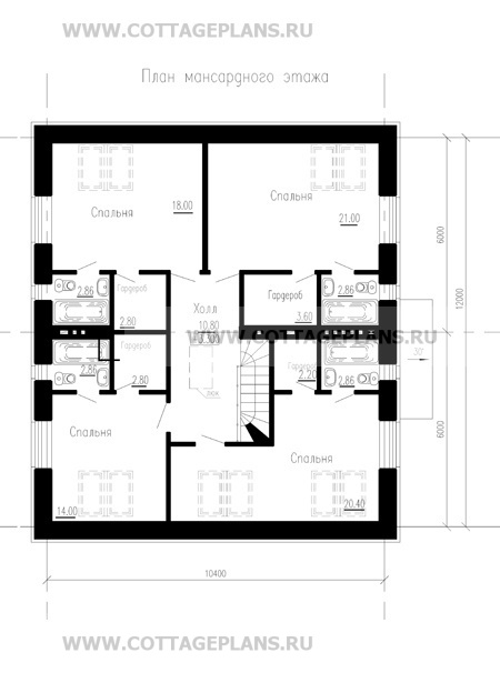 Поэтажные планы проект дома 32-42 общ. площадь 216,8м2
