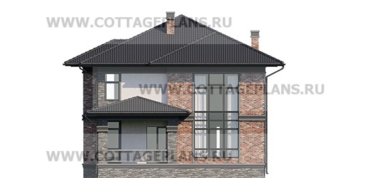 Фасады проект дома 204-65 общ. площадь 182,25 м2