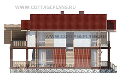 Фасады проект дома 75-41 общ. площадь 181,15 м2