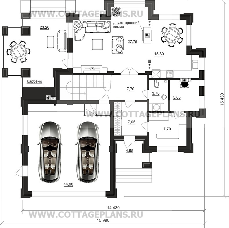 Поэтажные планы проект дома 200-96 общ. площадь 208,65 м2