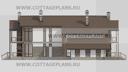 Фасады проект дома 18-04 общ. площадь 334,85 м2