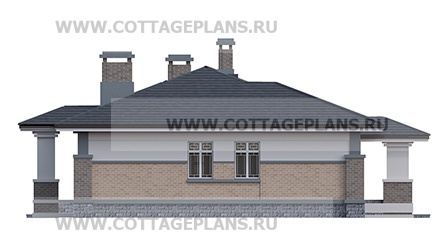 Фасады проект дома 08-08 общ. площадь 318,00 м2